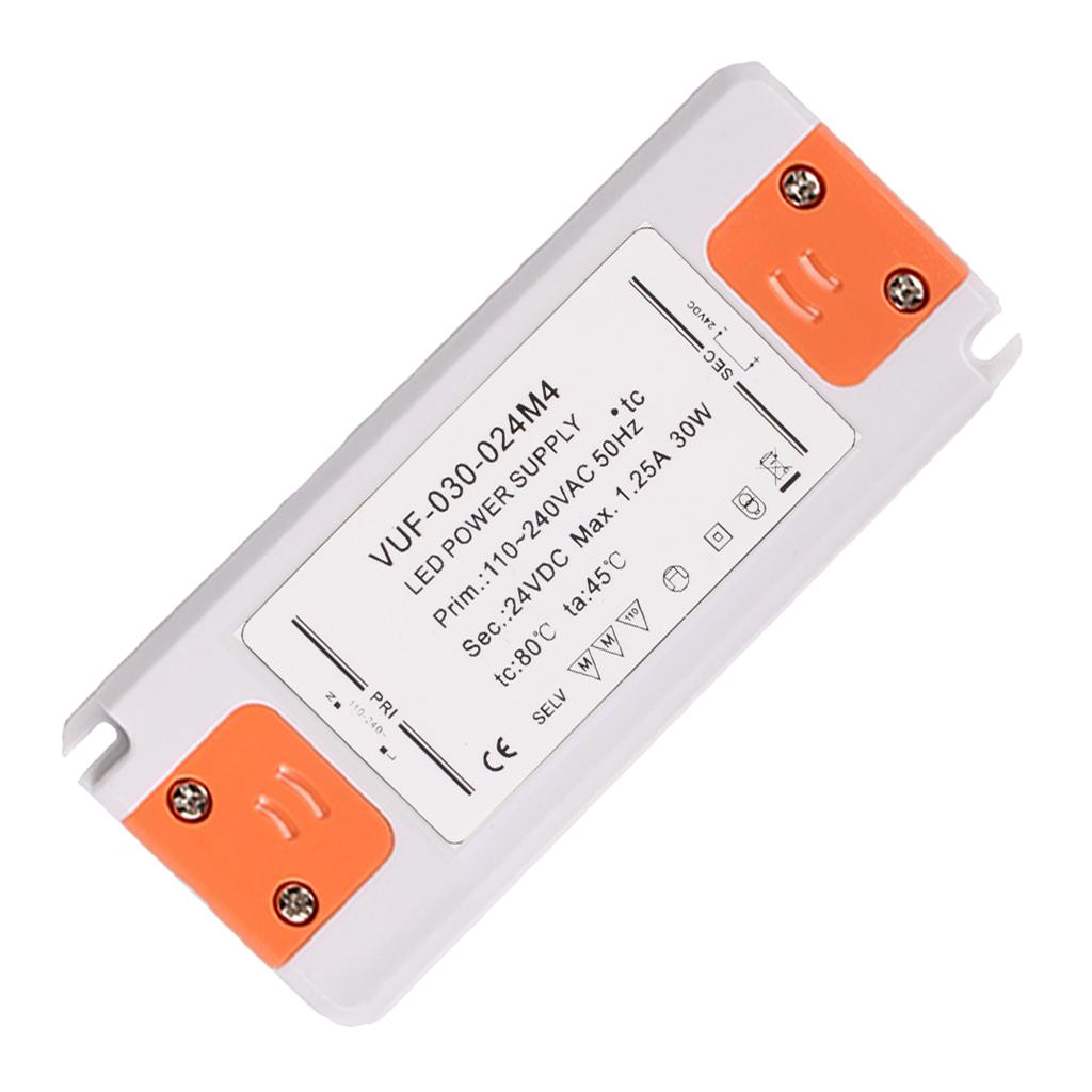 DC 24V Adapter, LED Power Supply Driver Transformer Suitable for LED Strip Light AC100-240V