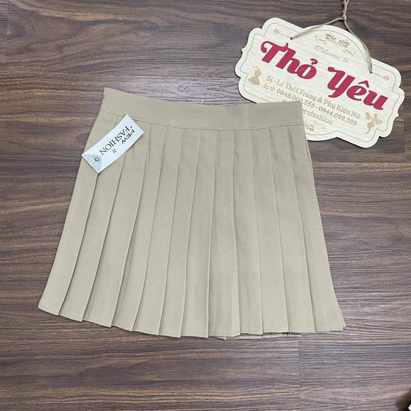 Chân Váy Thời Trang Nữ Tennis Ngắn Xếp Ly Khóa Kéo Phía Sau -088