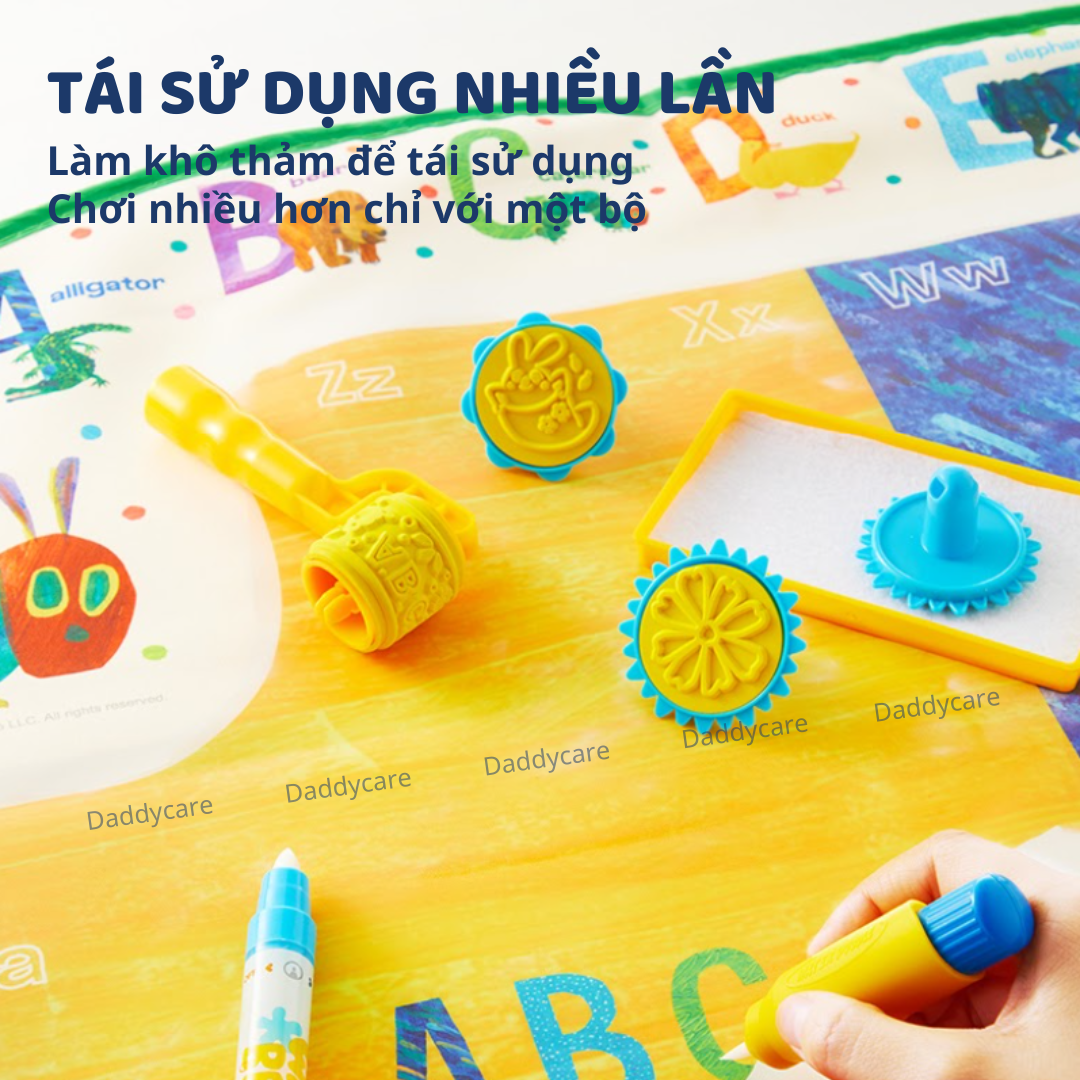 Thảm vẽ tranh nước Mideer Magic Water Doodle Mat tranh tô màu nước ma thuật cho bé