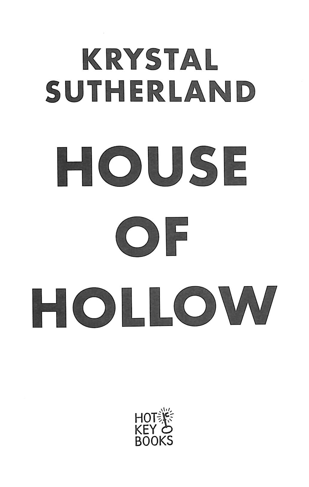 Sách ngoại văn: House Of Hollow
