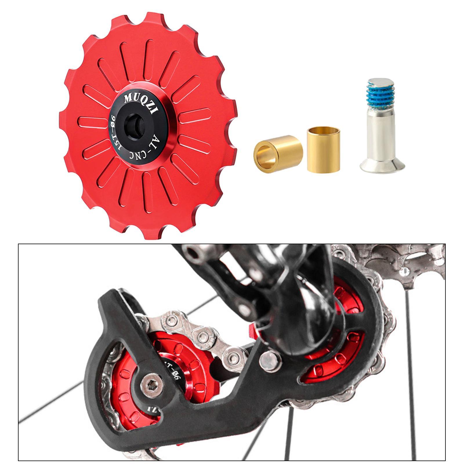 2x Rear Derailleur Pulley Aluminum Alloy Jockey Wheel Ceramic Guide Pulley  Roller , Mountain Bike, , BMX
