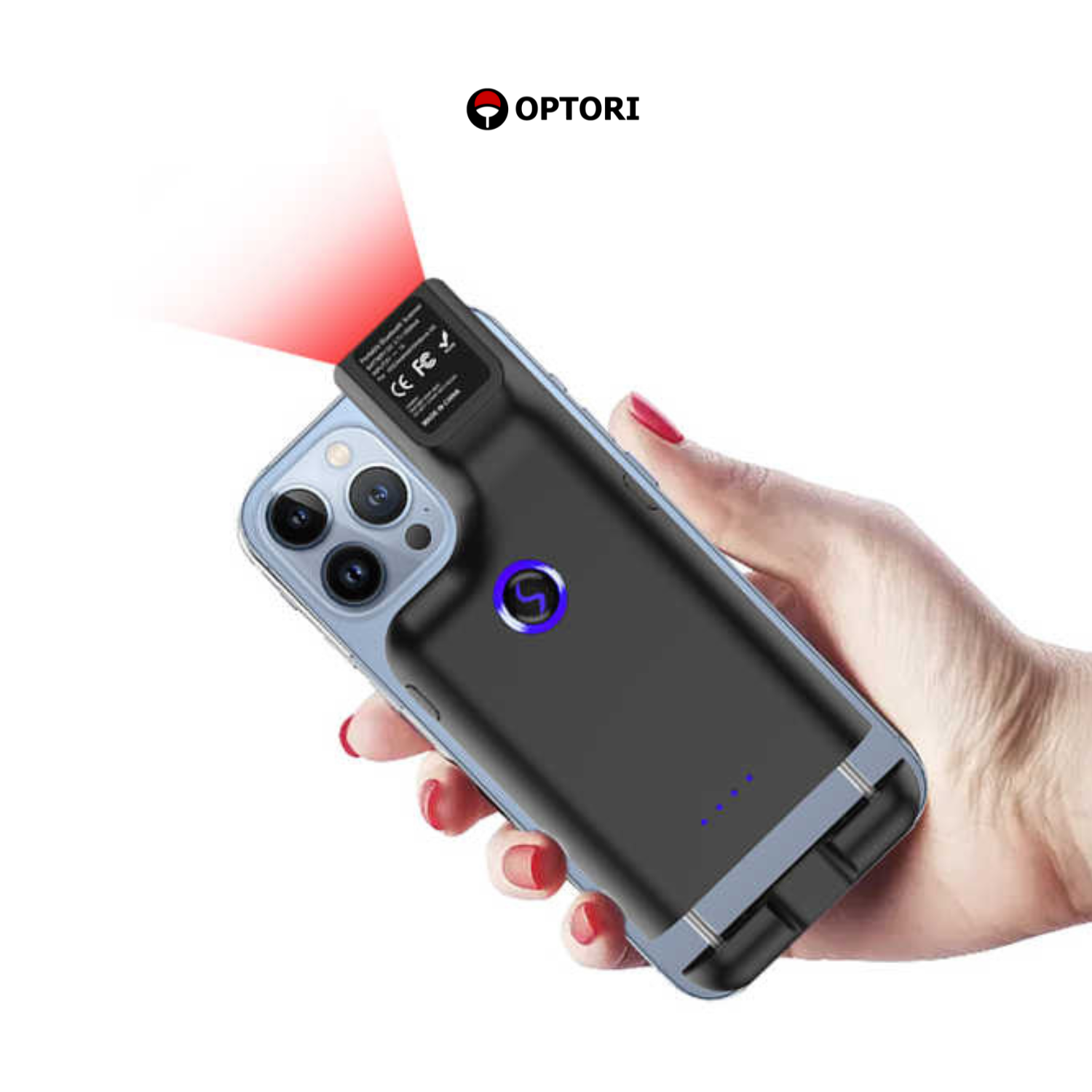 Máy quét mã vạch không dây – Máy quét mã vạch bluetooth – Clip Scanner OPTORI OPN4000 (hàng chính hãng)