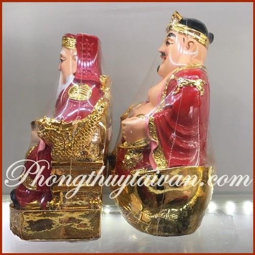 Thần tài Thổ địa Kim sa 15cm