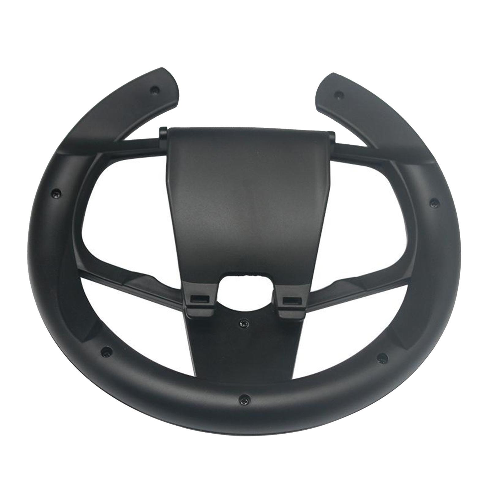 Black Steering Wheel Racing Game Driving Handle For PS5 Gaming Accessories