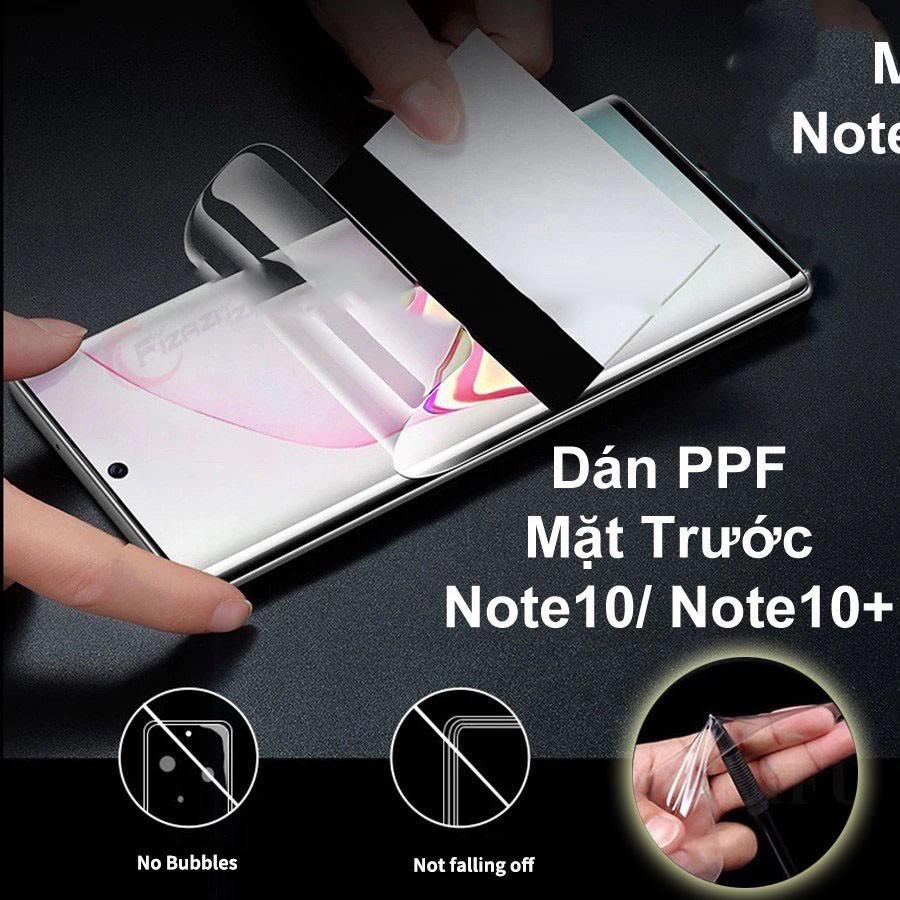 Dán PPF full mặt trước dành cho điện thoại SamSung Note 10 / Note 10pro tránh qua đập và tự phục hồi vết trầy xước nhẹ