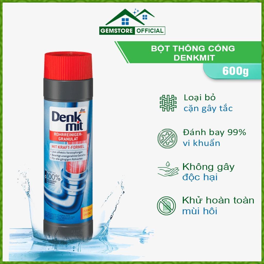 Bột Thông Cống Cực Mạnh Denkmit, Bột Thông Tắc Bồn Cầu Siêu Tốc, Thông Tắc Nhà Vệ Sinh, An Toàn, Hiệu Quả, Nhập Đức