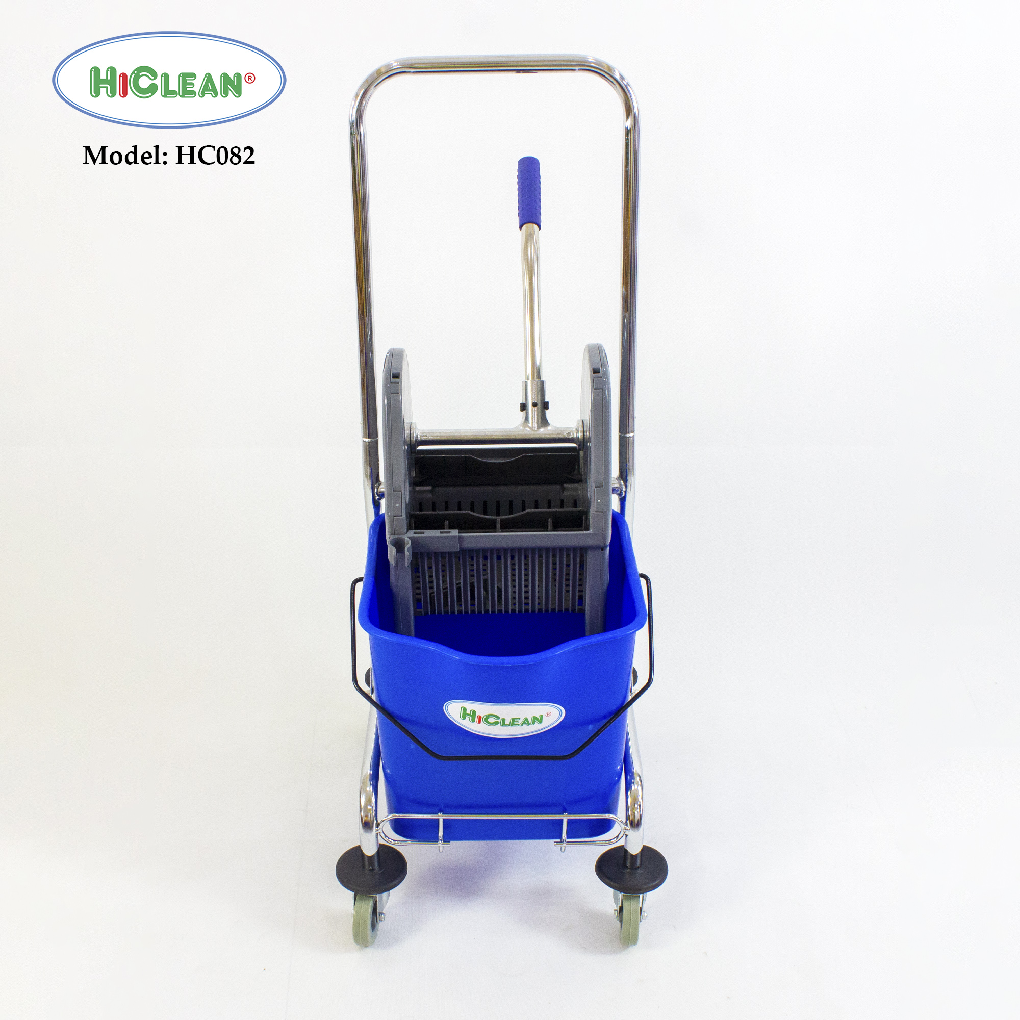 Xe đẩy vắt nước lau nhà HiClean HC082 - 1 xô, dung tích 23L