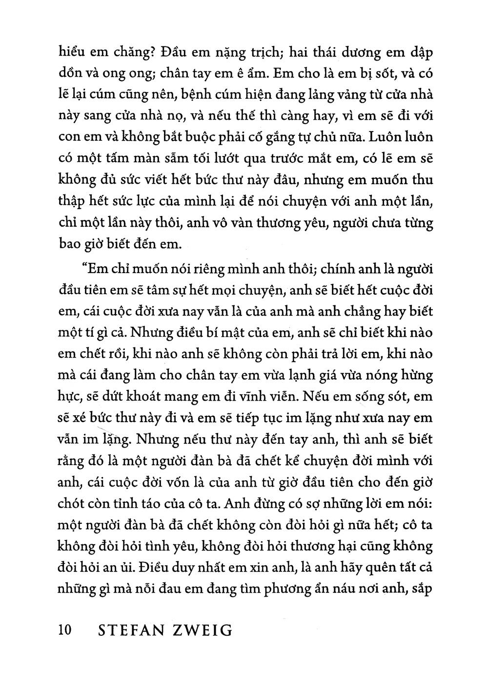 Bức Thư Của Người Đàn Bà Không Quen