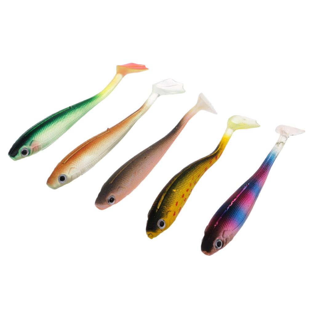5pcs Soft Fishing Lure Fishing Baits   Simulation   Swimbait