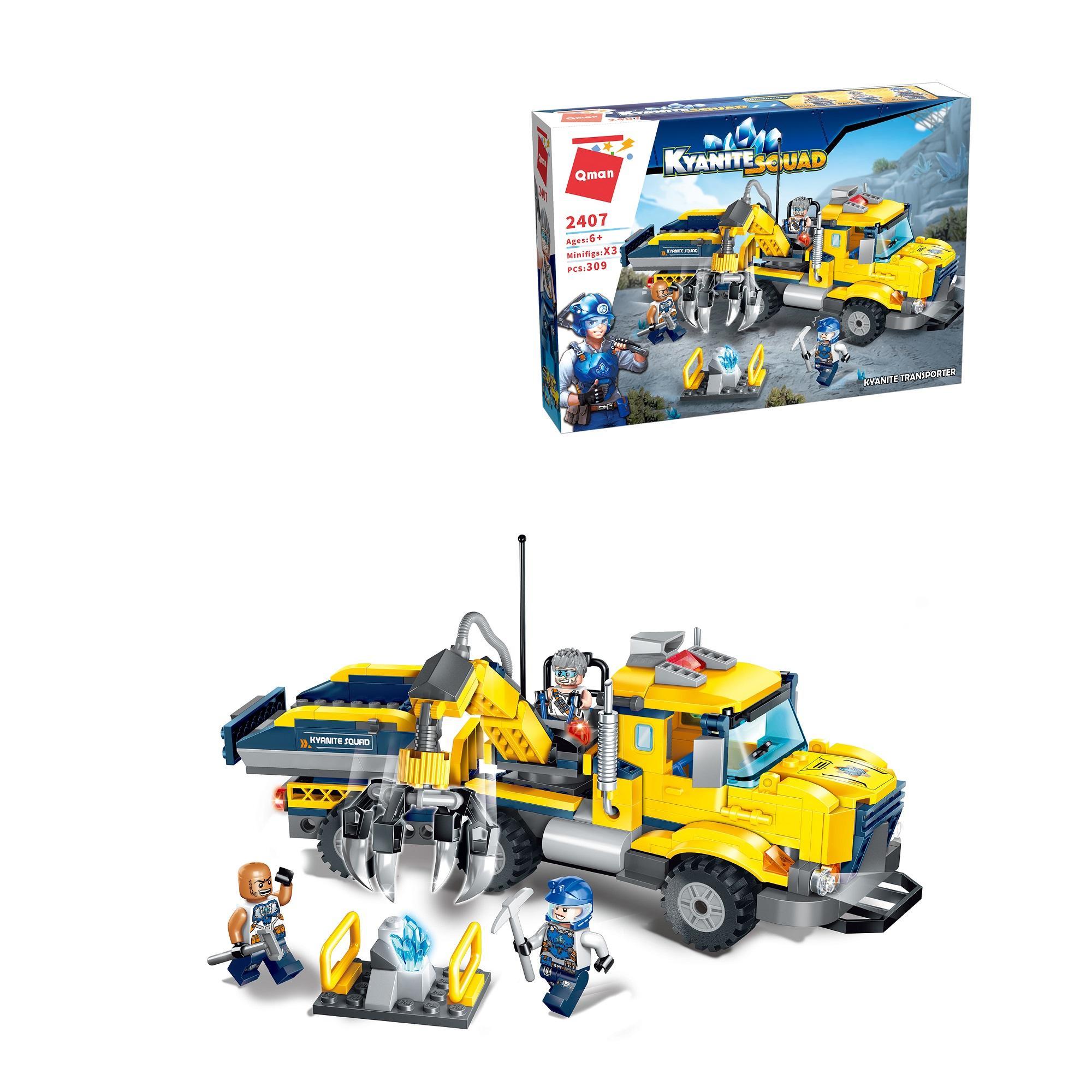 Đồ chơi lắp ráp mô hình Xe vận chuyển đá Kyanite Qman 2407