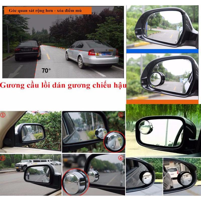 Gương cầu lồi kính hậu bằng thủy tinh loại cao cấp phù hợp mọi loại xe