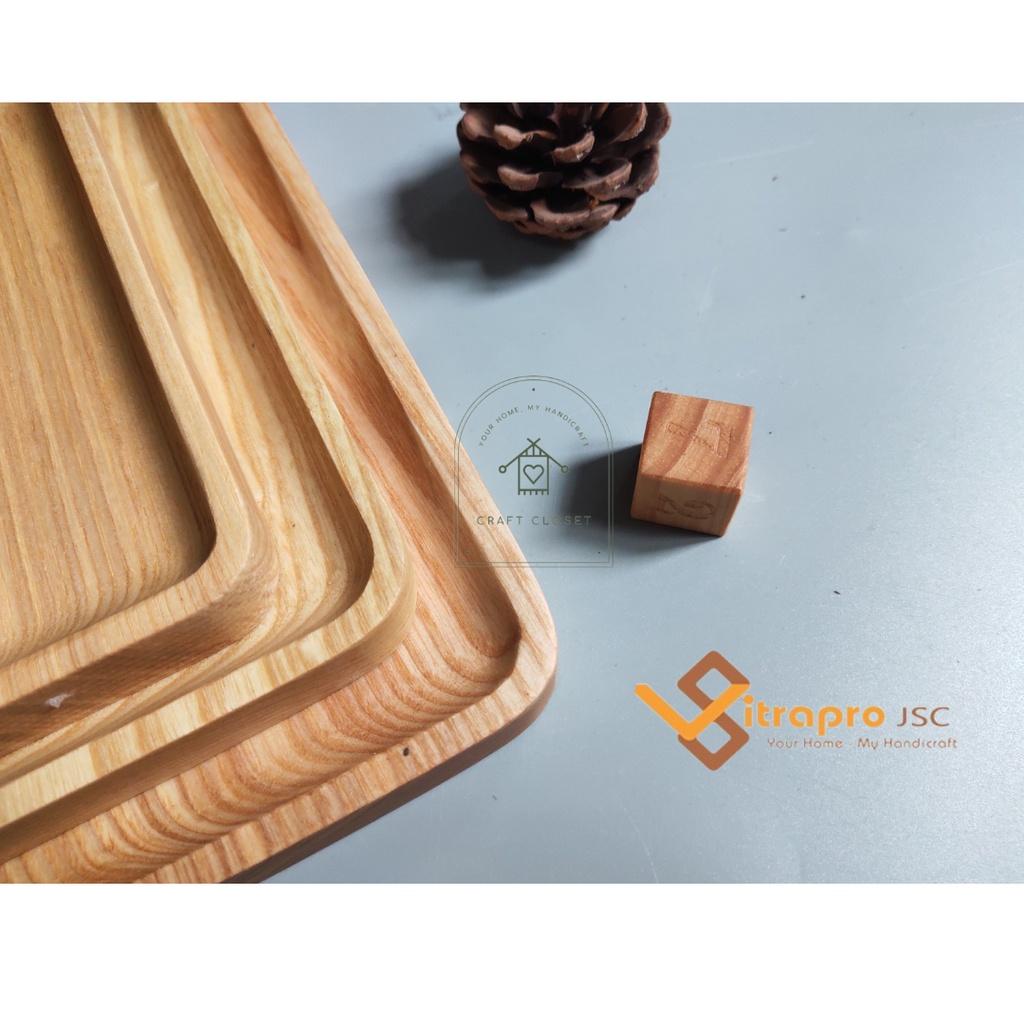 Set Khay Gỗ Tần Bì Decor, Đựng Hoa Quả, Trà Bánh Siêu Xinh