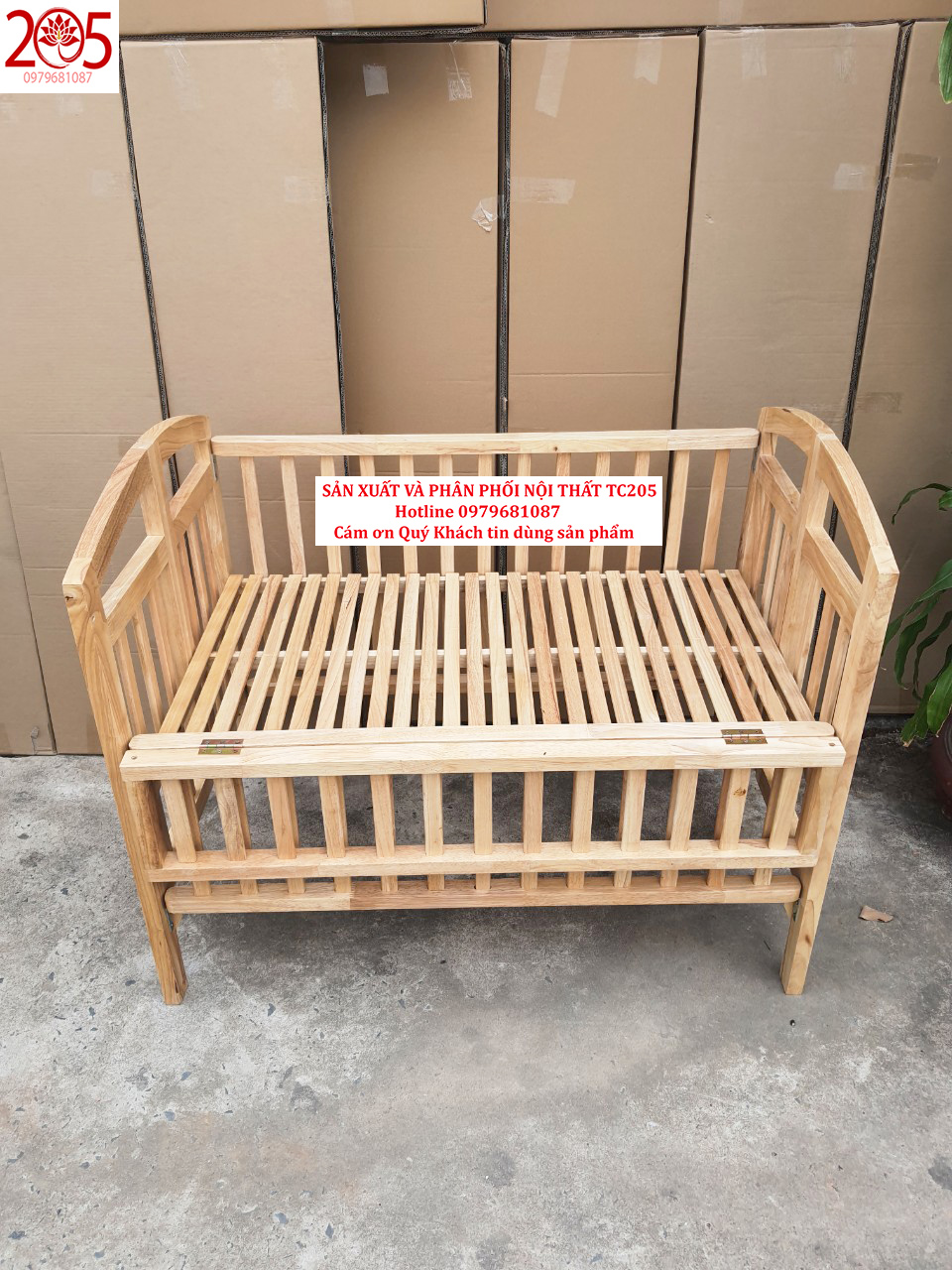 Nôi Cũi Gỗ Cho Bé Chất Liệu Gỗ Thông Kích Thước Màu Tự Nhiên Chịu Tải Lên Tới 60kg Tặng Kèm Bánh Xe