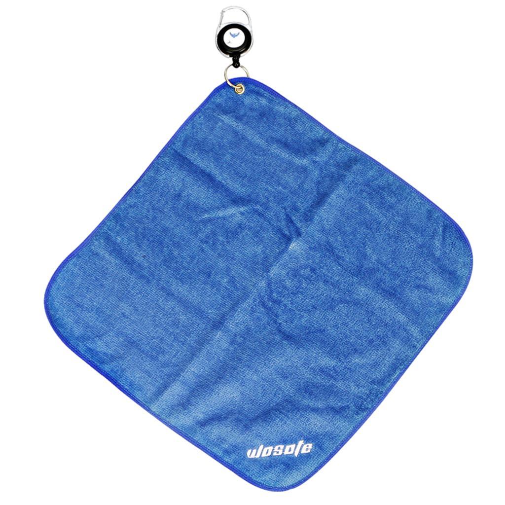 30x30cm Microfiber Golf Towel Sweat-absorbent Wiping Cloth Sports Blue