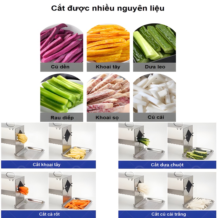 Máy cắt rau củ quả đa năng chuyên nghiệp, thương hiệu Mỹ Septree cao cấp SL-12. Hàng chính hãng