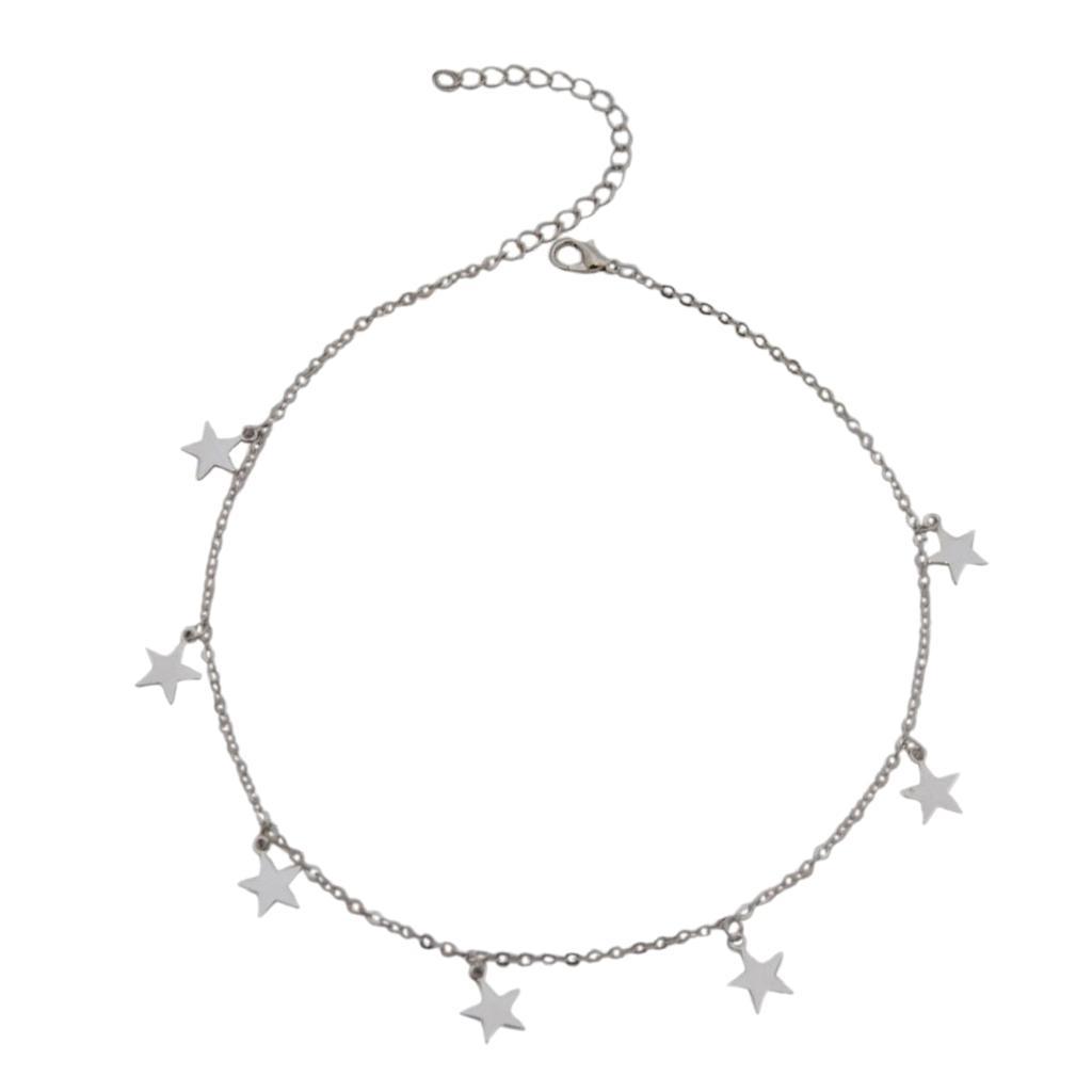 Lucky Star Choker Necklace Pendant Statement Necklace  Women