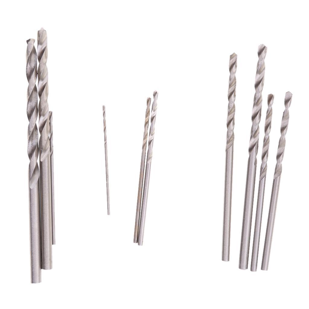 2-4pack 10pcs HSS Titanium Drill Bit Set Twist Drill straight shank 0.8mm-3.0mm