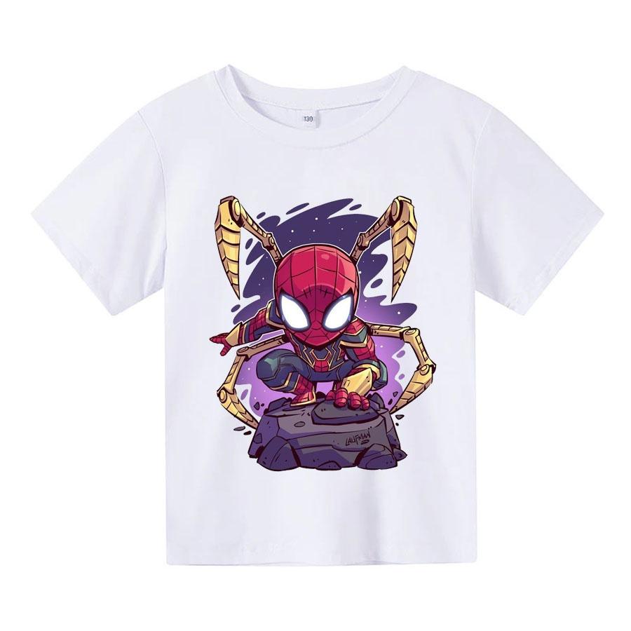Áo thun trẻ em NGƯỜI NHỆN CHIBI, 4 màu, có size người lớn, Anam Store
