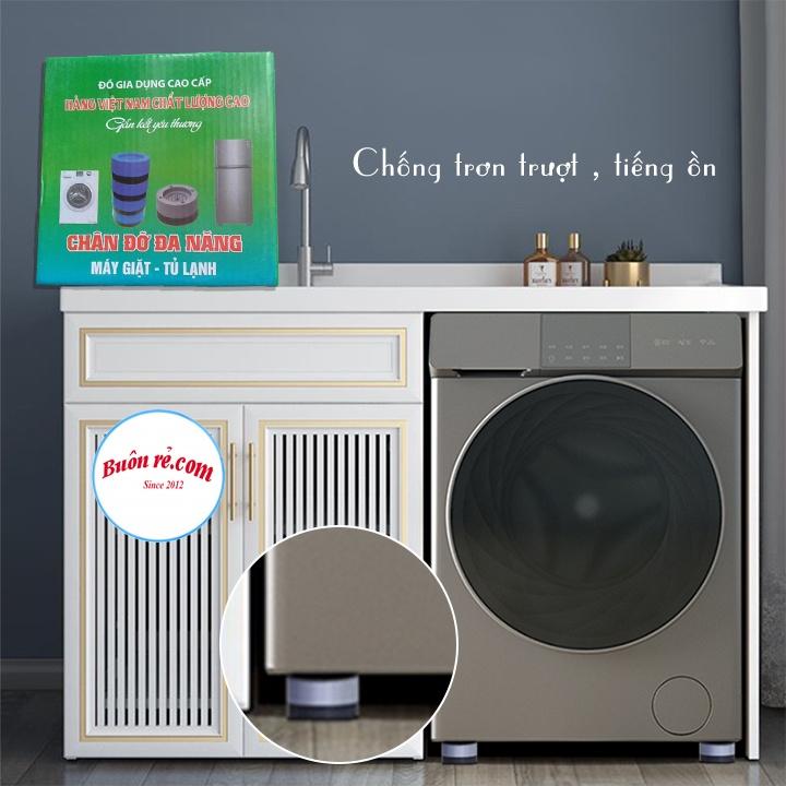 Bộ 4 chân chống rung máy giặt, bàn ghế đồ nội thấy đa năng - 01384