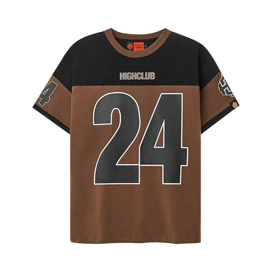 Áo Thun 24 Tay Lỡ Unisex Nam/Nữ Nâu Cổ Tròn - HIGHCLUB