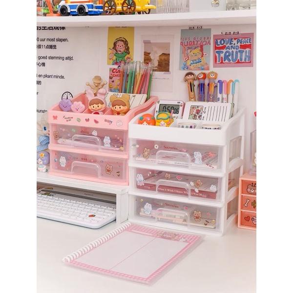 Tủ nhựa đựng đồ decor bàn học,đừng đồ mĩ phẩm