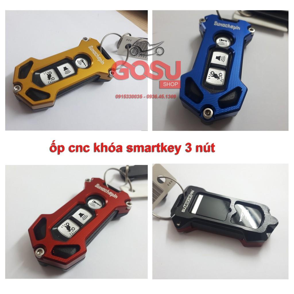 Ốp CNC khóa Smartkey honda SH, SH Mode, PCX- đủ màu đẹp cá tính