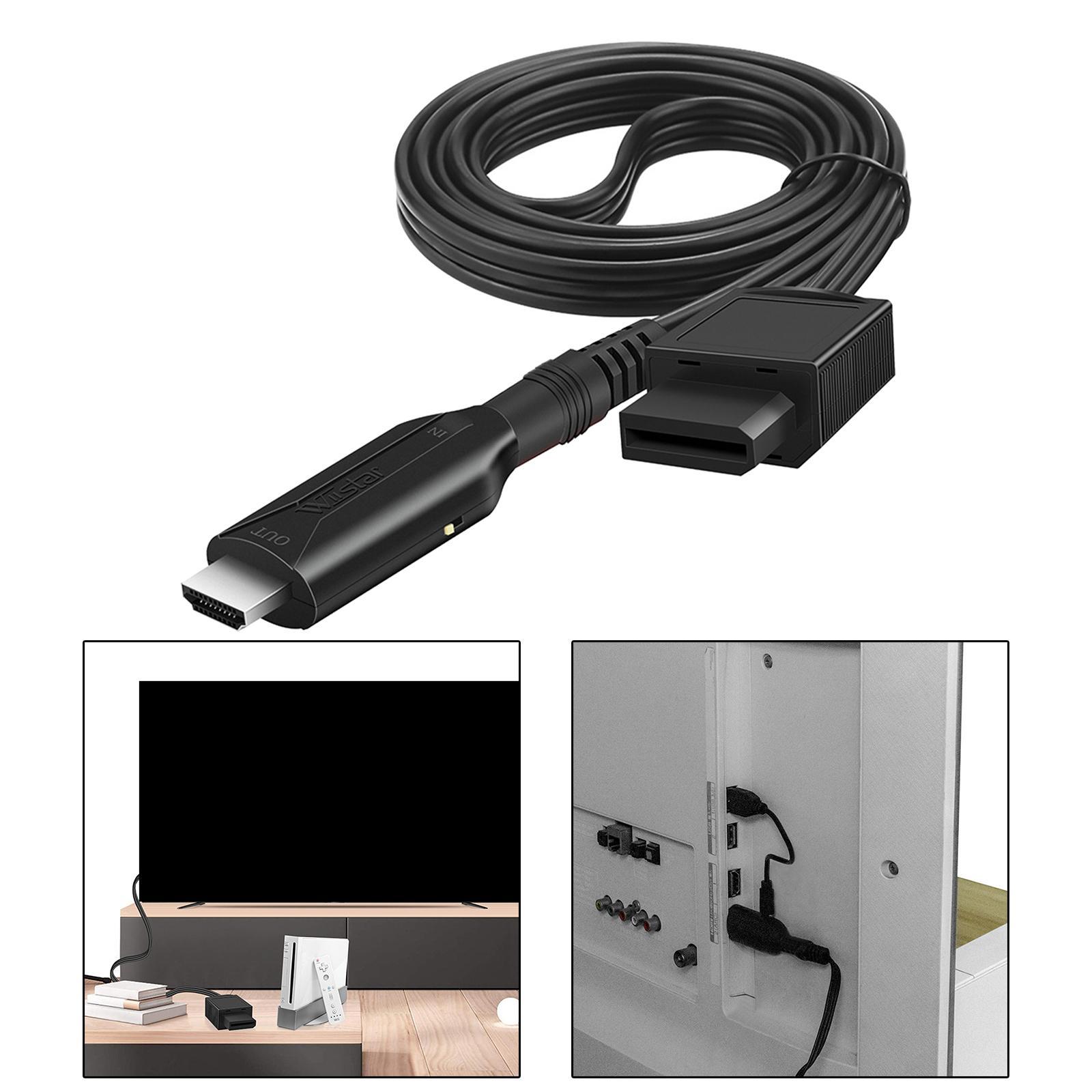 Wii to HDMI Converter Cable, Output Video&Audio Wii to HDMI Adapter for Projector