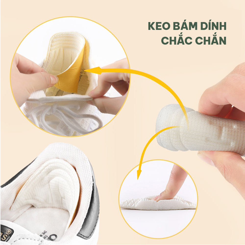 Miếng lót giày bảo vệ gót chân GoodFit, tăng size chống nhấc gót, trầy gót sau, phù hợp cho nhiều loại giày