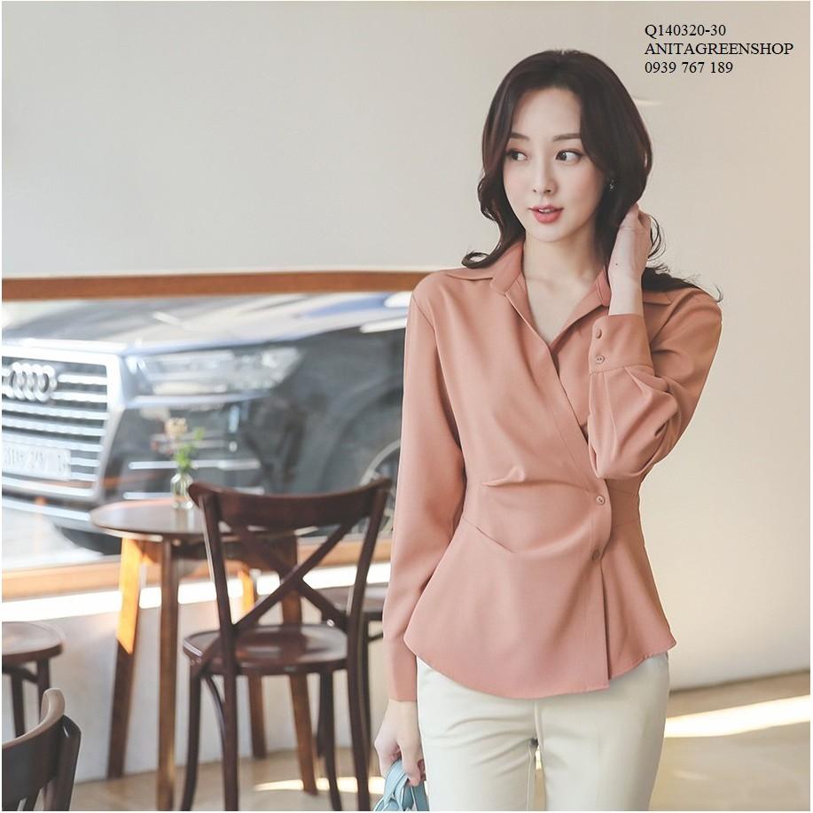 Q140320 ÁO SƠ MI DÀI TAY CÁCH ĐIỆU