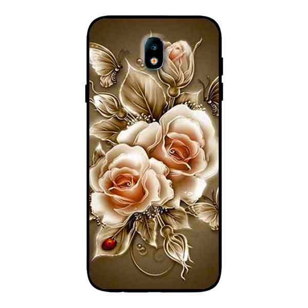 Ốp Lưng in cho Samsung J7 Pro Mẫu Hoa Hồng ̣ - Hàng Chính Hãng