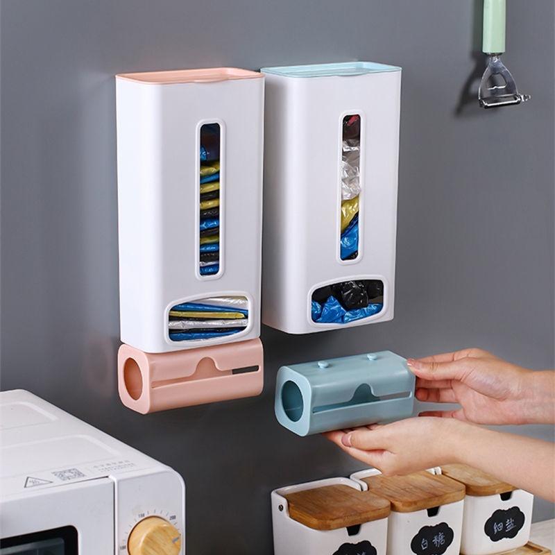 Hộp Nhựa Đựng Túi Rác Treo Tường Tiện Dụng Cho Nhà Bếp