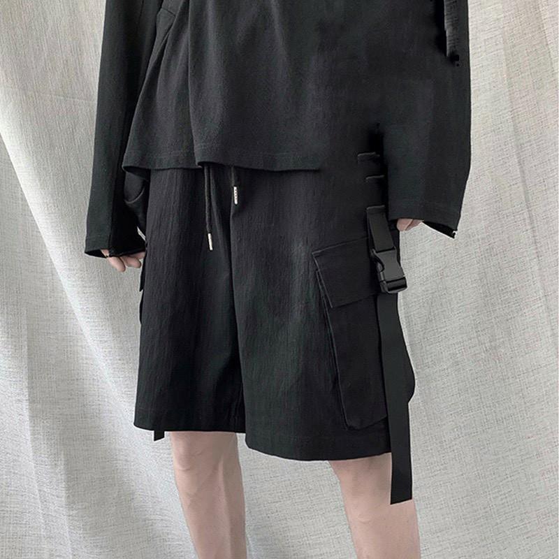 Quần Short Kaki Phối Khóa PACI SHORT Unisex