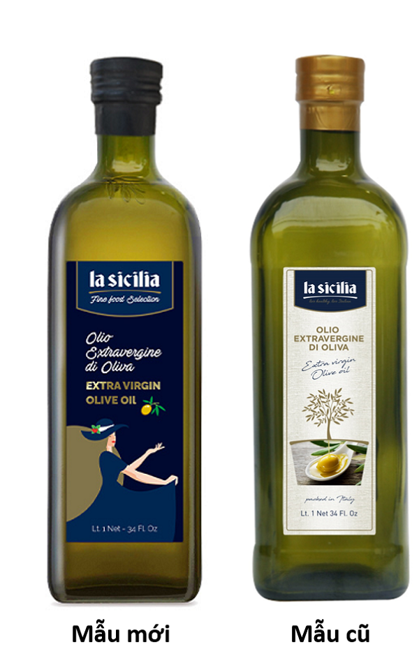 Dầu Oliu nguyên chất Extra Virgin Olive Oil La Sicilia 1 lít