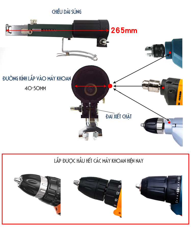 Bộ Đầu Súng Kit Bắn Vít Liên hoàn siêu nhanh lên Gỗ, Ván, Pallet, Thạch Cao – Phụ kiện Lắp Máy Khoan tiết kiệm 30 lần sức lực, tiết kiệm 20% chi phí, gọn gàng siêu tiện dụng
