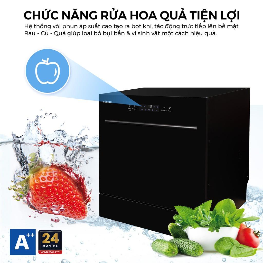 Máy rửa bát Kocher KDEU-8839 6 chế độ rửa + 5 chức năng thông minh - Hàng chính hãng