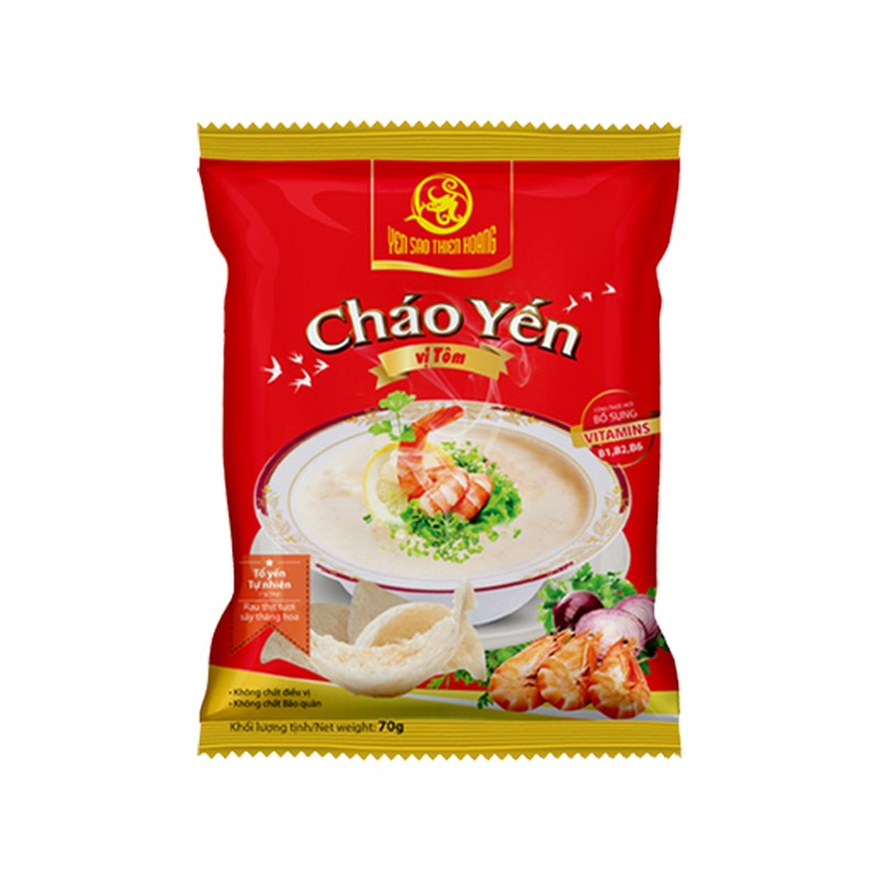 Combo 30 gói cháo yến Thiên Hoàng Tiện Lợi-Thiên Nhiên-Dinh Dưỡng (3 vị)