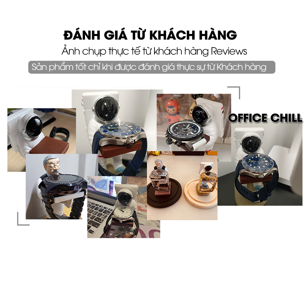 Giá Đỡ Đồng Hồ Đeo Tay Hộp Đựng Đồng Hồ Trong Suốt Chống Bụi Trang Trí Decor GDDH Office Chill