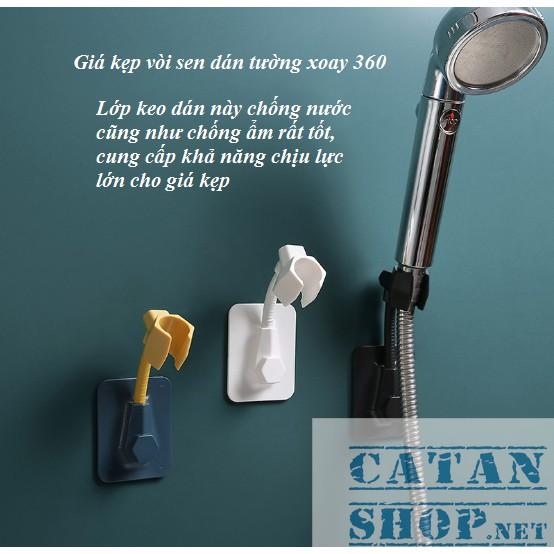 Giá đỡ vòi hoa sen dán tường Cao Cấp xoay 360, móc treo vòi nước siêu tiện dụng cho gia đình-GD425-MTVoiNuoc