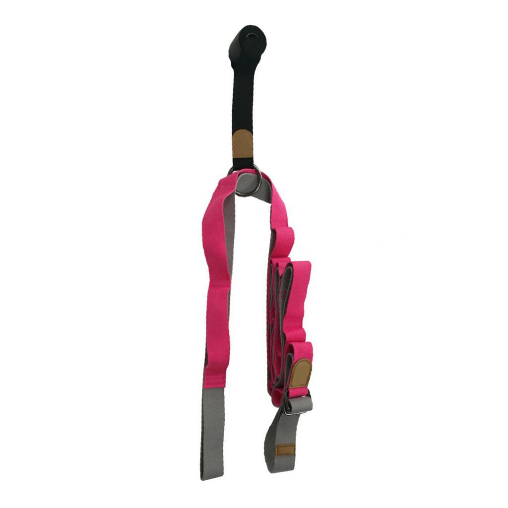 Door Leg Stretcher Yoga Dance Ballet Stretch Strap Training Belt Pink