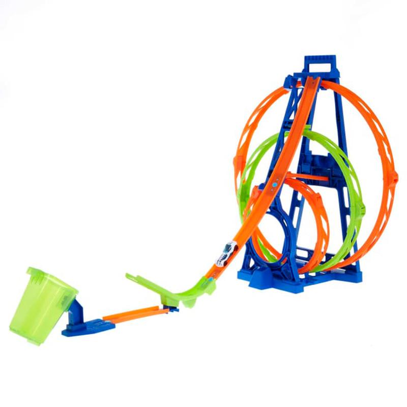 Đồ Chơi Bộ Đường Đua Hot Wheels Vòng Xoay Kì Diệu HMX37