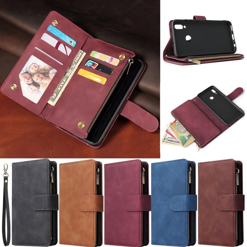 Bao Da Nắp Gập Có Ngăn Đựng Thẻ Đa Năng Cho Xiaomi Poco F2 Pro Redmi 8 8a Note 8 Pro Note 8t Note 7 Pro Note 7s Rem 7a