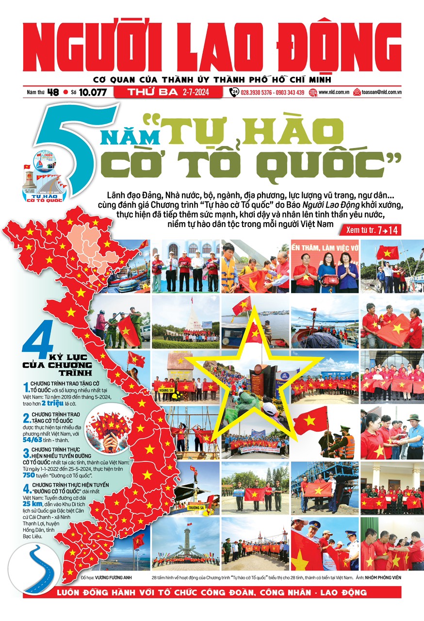 Nhật báo Người Lao Động từ ngày 01-07-2024 đến 07-07-2024