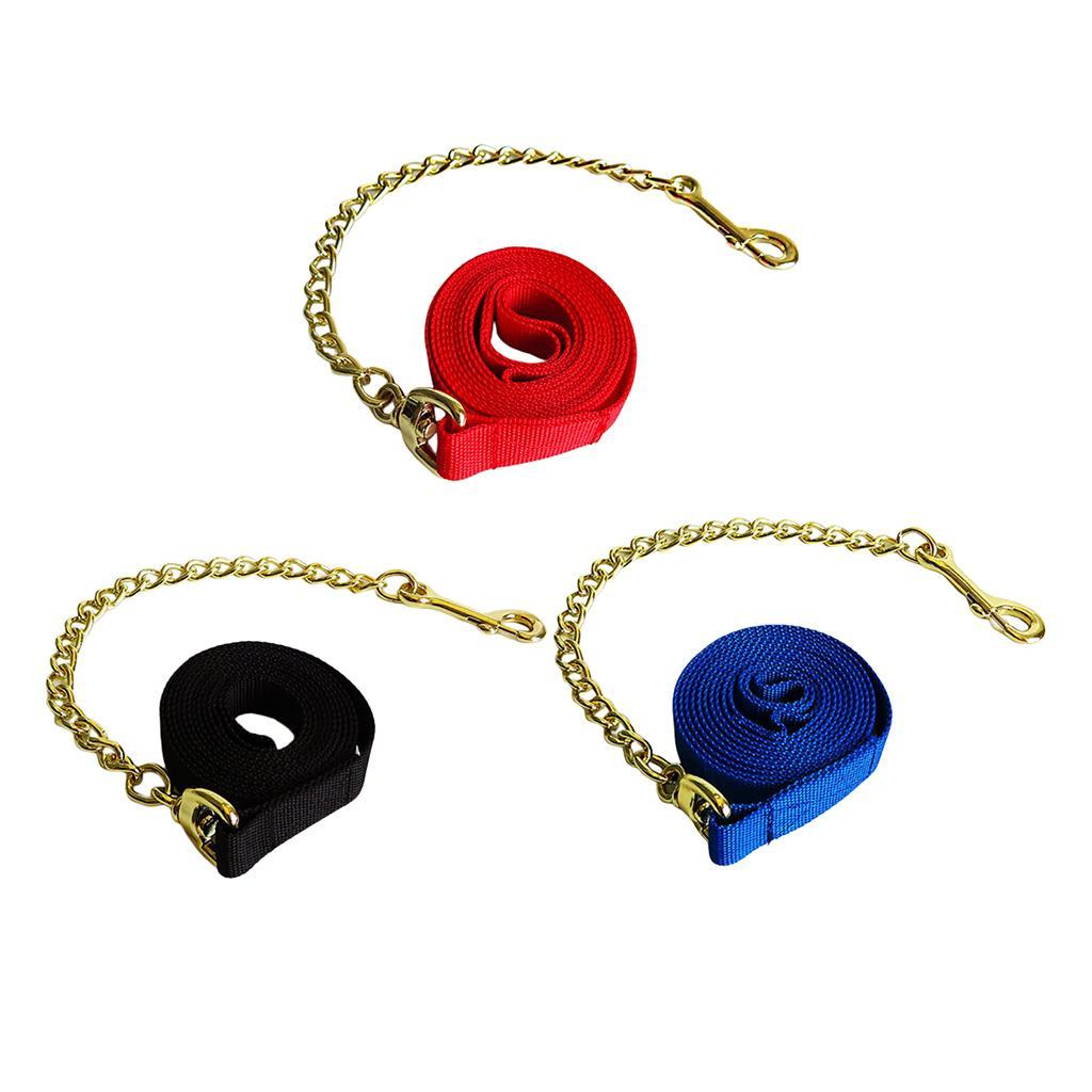 Copper Equestrian Horse Rope Webbing Rein Halter Grip Chain