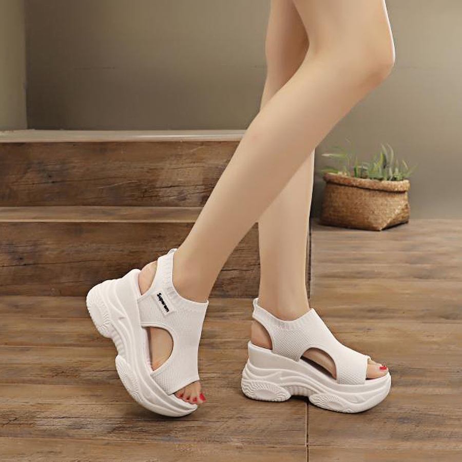 Dép Xuồng Sandal Đế cao siêu nhẹ X395