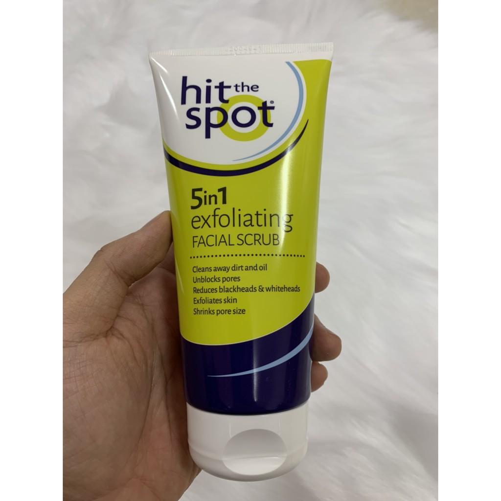 Sữa rửa mặt tẩy tế bào chết Hit The Spot 5 trong 1 dạng gel nhập khẩu từ Anh