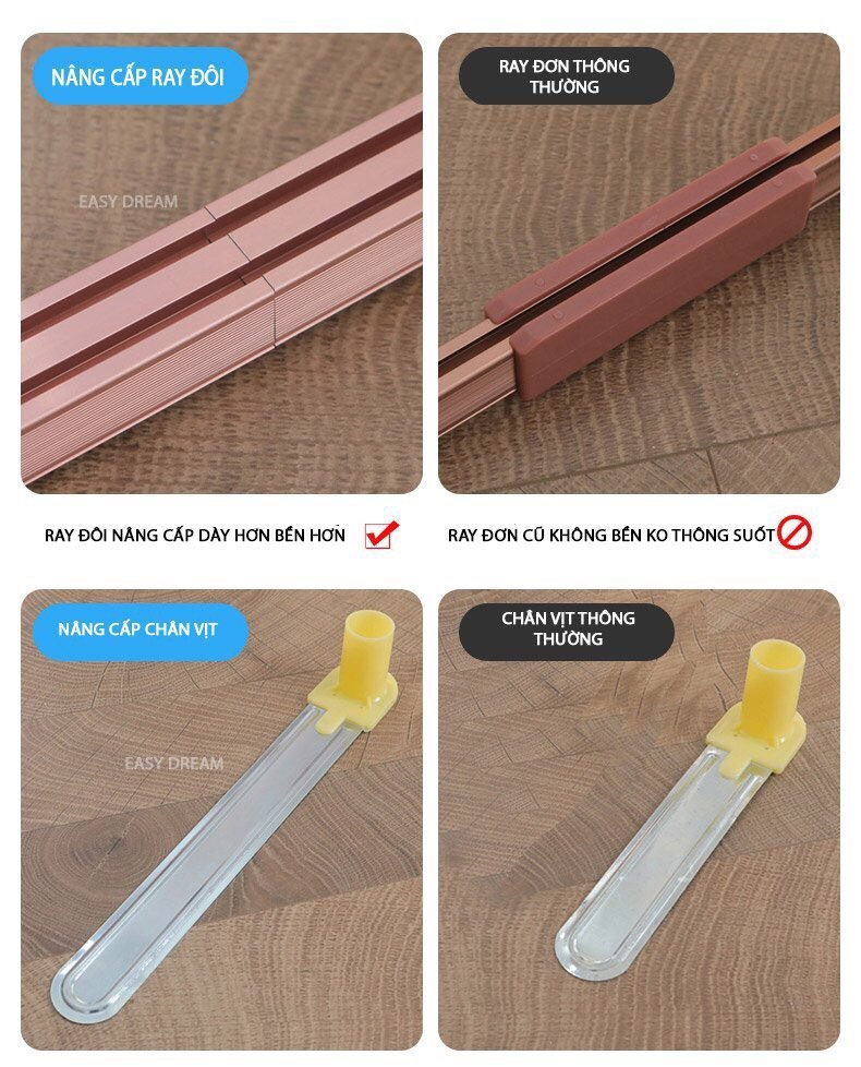 Mùng khung không khoan tường - Màn Ngủ Cao cấp Easy Dream chống muỗi -kiểu dáng khách sạn - công chúa