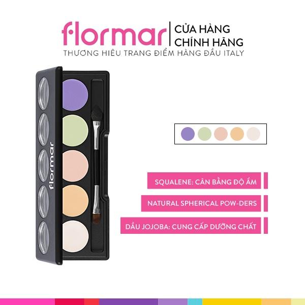 Bảng màu Che Khuyết Điểm 5 Ô Flormar Palette Camouflage Palette Concealer 7.5g