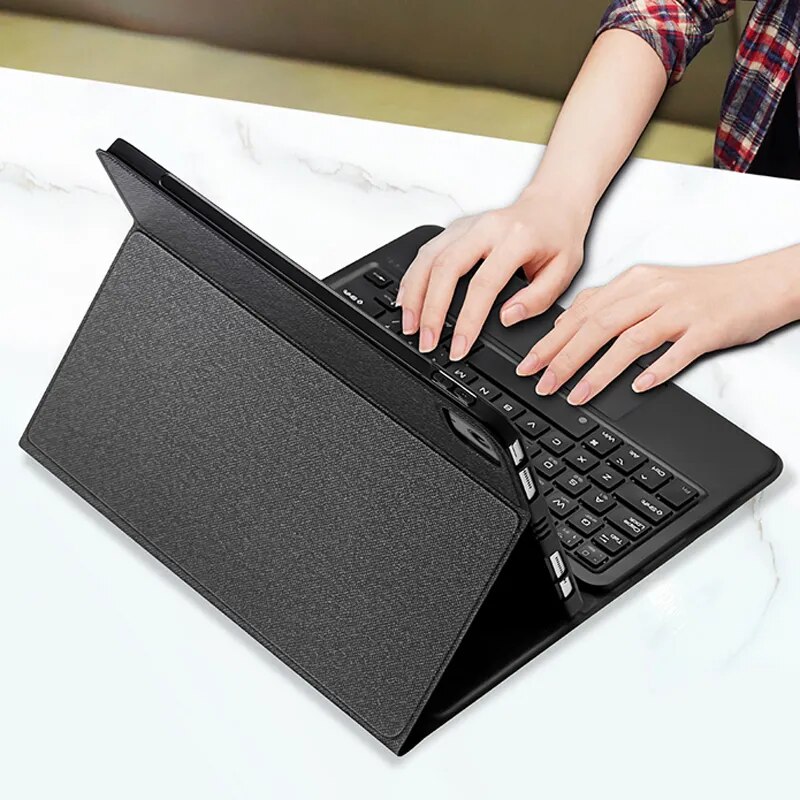 Bao da iPad Air 2020 kèm bàn phím bluetooth có bàn di chuột Magic Keyboard TouchPad chính hãng Ducis