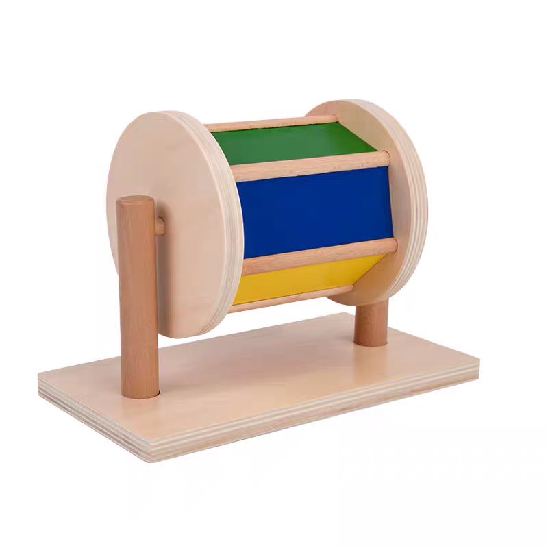 Giáo cụ Montessori cho bé 0-3 tuổi: Trống Xoay Cầu Vồng