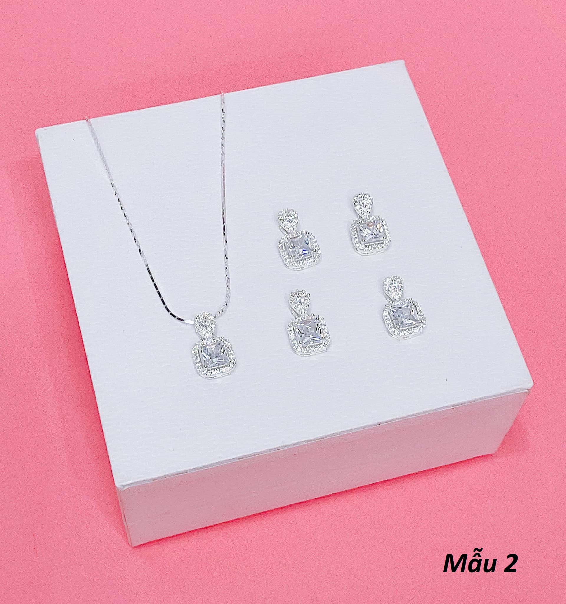 Dây chuyền nữ kèm mặt chất liệu bạc s925 MS091